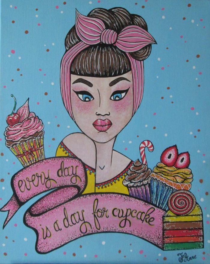 Pour Audrey's Cupcakes, Lady Pounky signe "JoAnne"