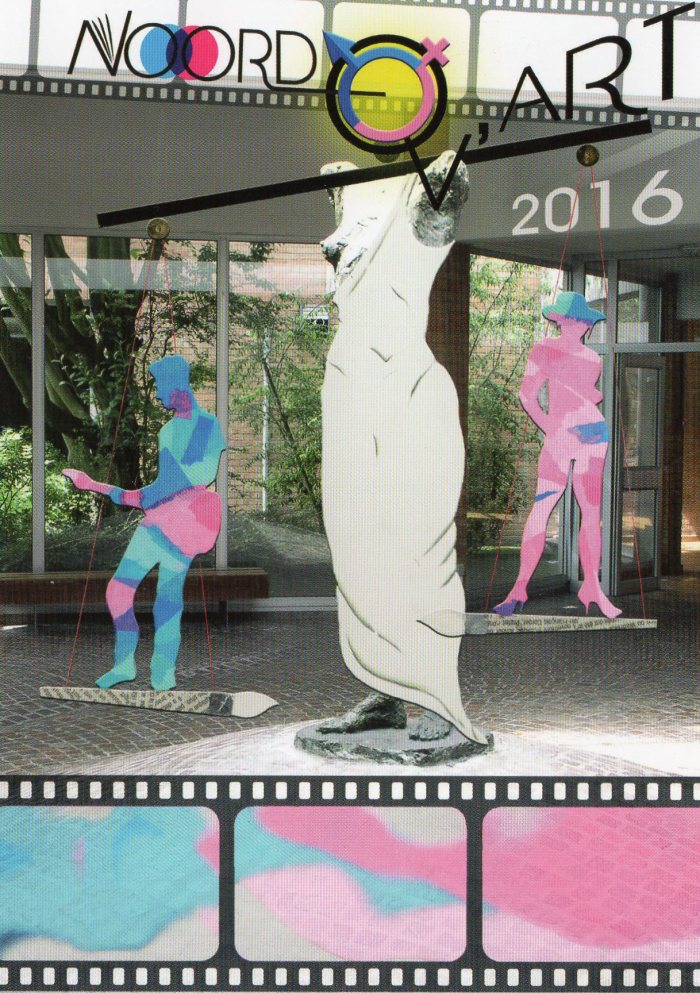 Affiche du Noordov'Art 2016, réalisée par les élèves de l'option arts plastiques.