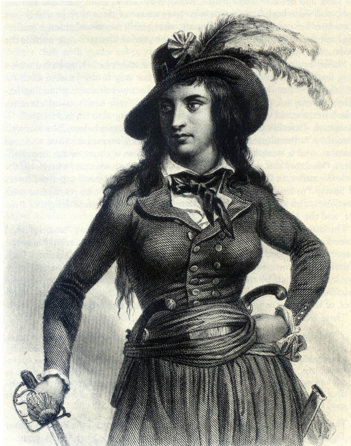 Théroigne de Méricourt en amazone. Auguste Raffet.